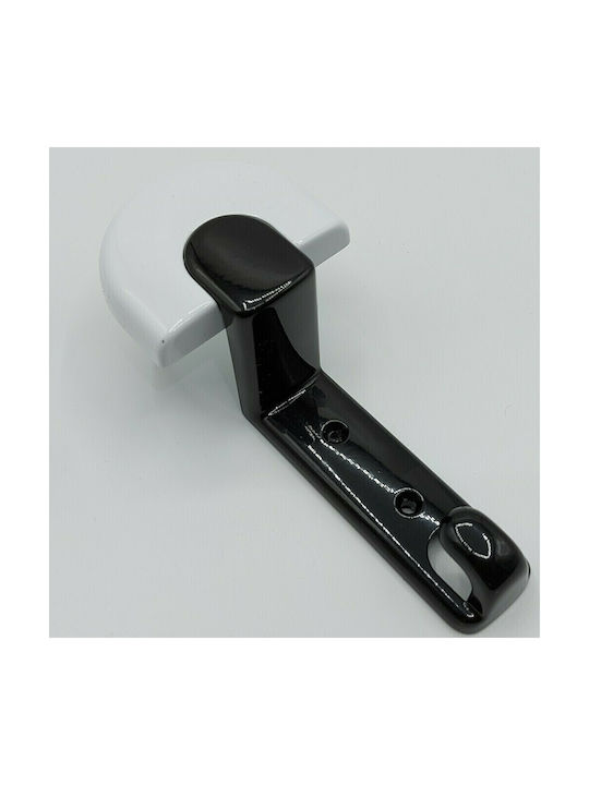 Italian Wall Hanger Zamac Eureka 2050-00-11n1 White-Black Dimensions 157×60×68 Mm