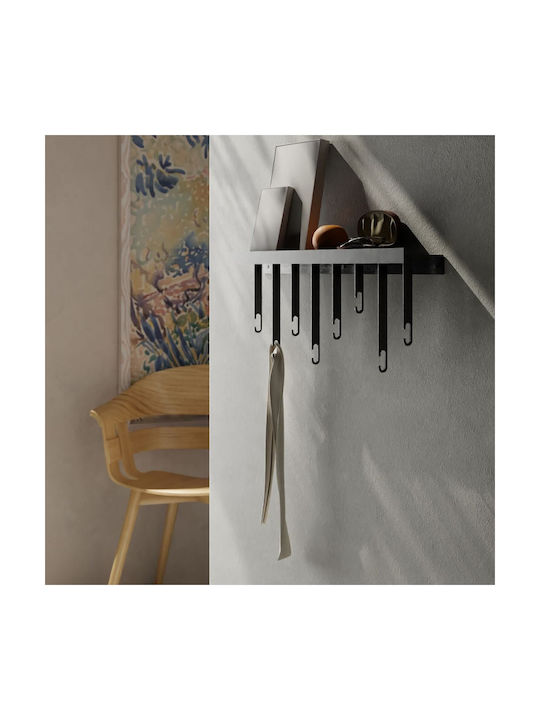 Wandhalterung Regal Atelier Schwarzes Metall M 60 cm B 6 cm H 23,5 cm Design House Stockholm