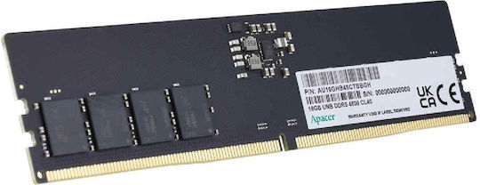 Apacer DDR5 με Module 1x16GB και Ταχύτητα 4800 για Desktop