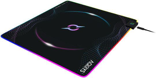 Aqirys Eclipse Md Gaming Mouse Pad Large (450mm) με RGB Φωτισμό μέσω USB Μαύρο