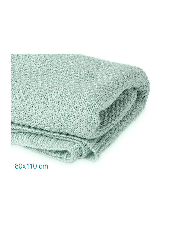 Kiokids Blanket Nursery Swaddling Blankets Bamboo Green 80x110cm
