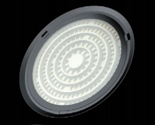 Commercial Bell Light 100W Cool White 10000lm with Built-in LED Black Ø23.7xH9cm