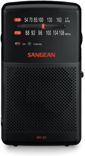 Sangean SR-35 Ραδιοφωνάκι Μπαταρίας Μαύρο