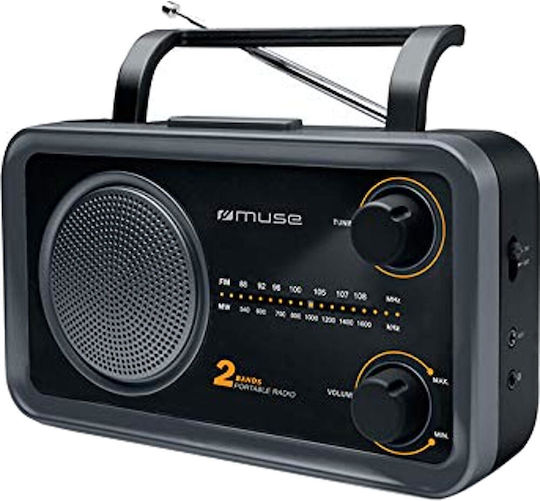 Muse M-06DS Επιτραπέζιο Ραδιόφωνο Ρεύματος / Μπαταρίας Μαύρο