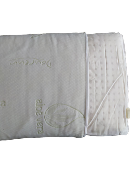 Μαξιλάρι Ύπνου Latex Douceur 40x70x12 Αφαιρούμενο Κάλυμμα Aloe Vera Μέτριο