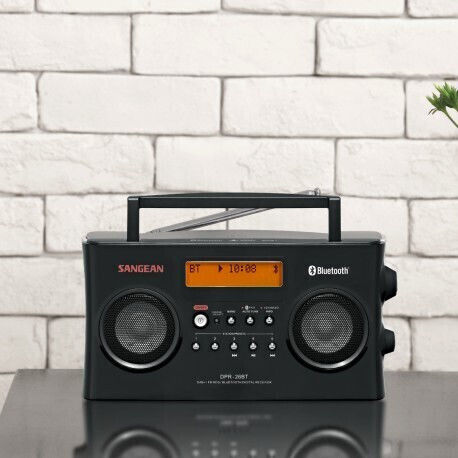 Sangean DPR-26BT Φορητό Ραδιόφωνο Μπαταρίας DAB+ με Bluetooth Μαύρο
