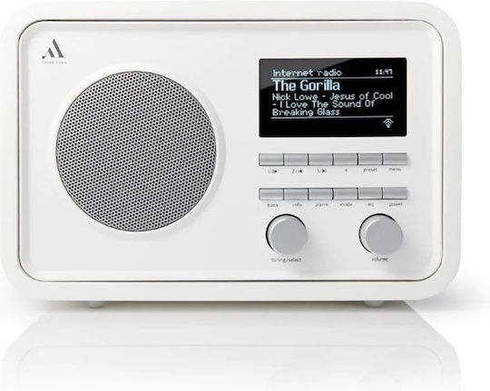 Argon Audio 2i Φορητό Ραδιόφωνο DAB+ με Bluetooth Λευκό