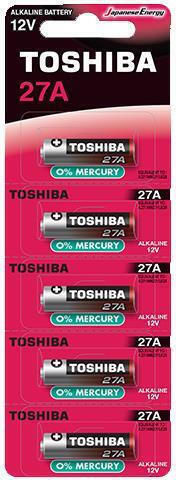 Toshiba Alkaline Battery A27 12V 1pcs