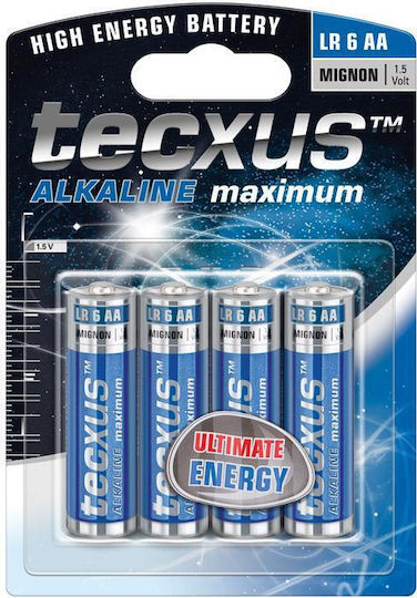 Tecxus Maximum Αλκαλικές Μπαταρίες AA 1.5V 4τμχ