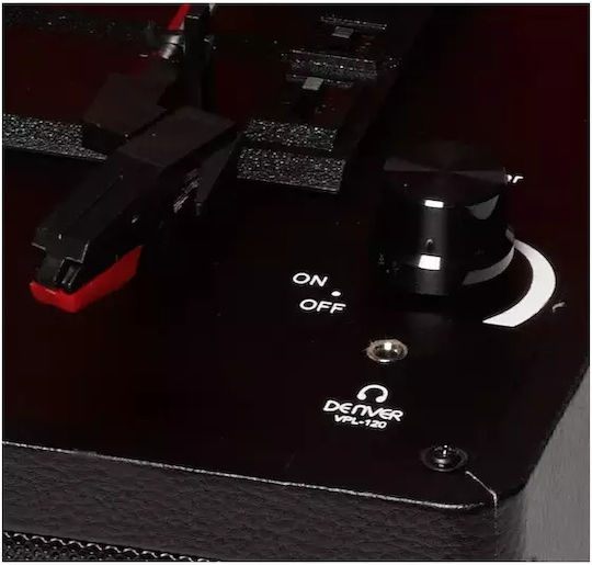 Denver VPL-120 111201100050 Valiză Pick-Up cu Preamp și Difuzoare încorporate Negru