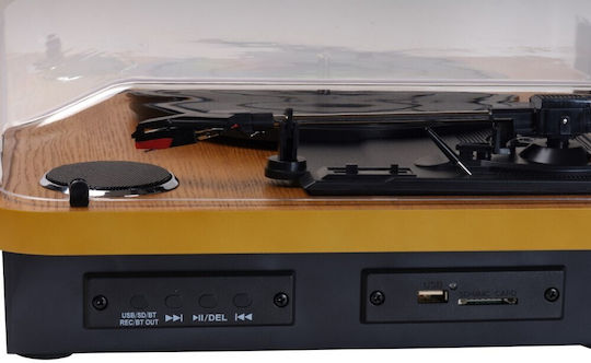 Denver VPL-230LW 111201100270 Πικάπ με Belt Drive, Προενίσχυση και Ενσωματωμένα Ηχεία Καφέ