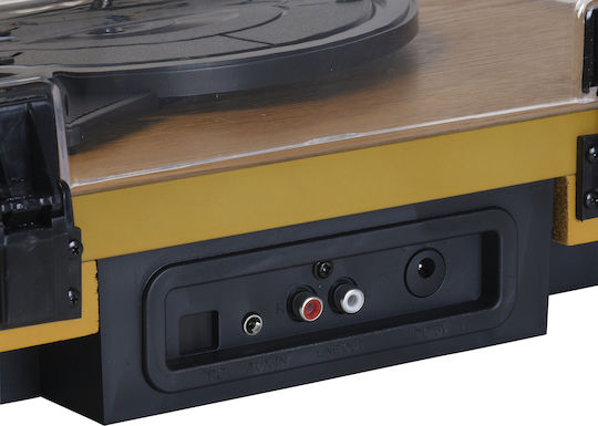 Denver VPL-230LW 111201100270 Πικάπ με Belt Drive, Προενίσχυση και Ενσωματωμένα Ηχεία Καφέ