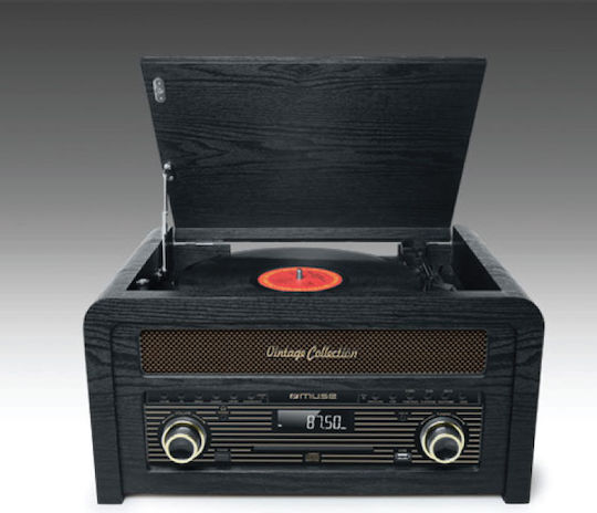 Muse MT-115W MT-115W Πικάπ με Προενίσχυση και Ενσωματωμένα Ηχεία Μαύρο