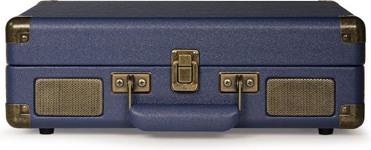 Crosley Cruiser Deluxe CR8005F-NV4 Βαλιτσάκι Πικάπ με Προενίσχυση και Ενσωματωμένα Ηχεία Μπλε