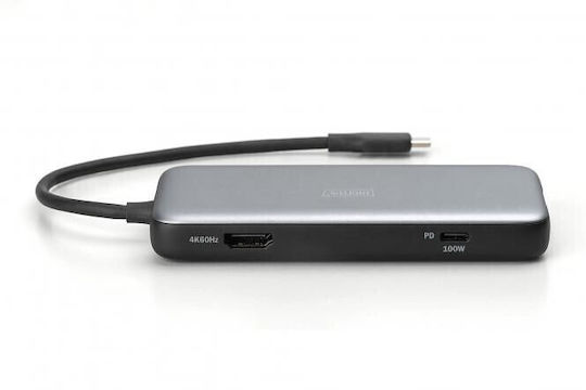 Digitus USB-C Docking Station with HDMI 4K PD Ethernet Gray (DA-70914)