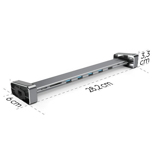 HAMA USB-C Stație de andocare cu HDMI 4K PD Gri (00200103)