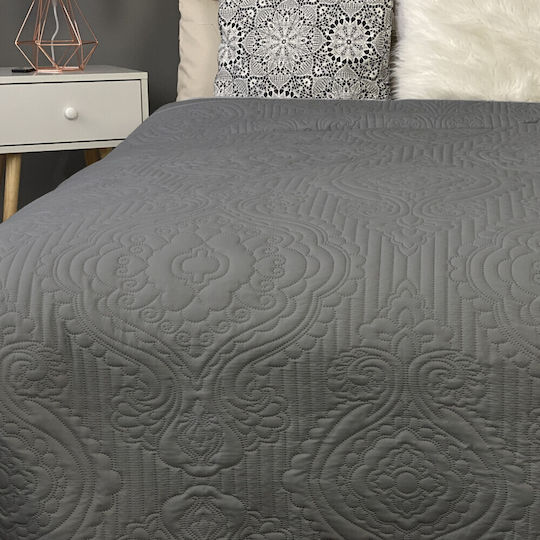 Homelevel Κουβερλί Υπέρδιπλο Gray 220x240cm