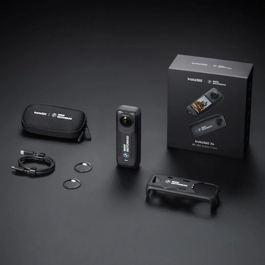 Insta360 X4 Action Camera 8K 360° Capture Underwater with Touch Screen 2.5" and Wi-Fi Black