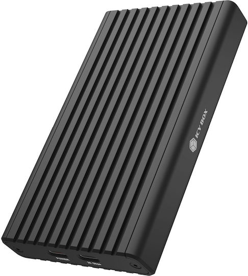 Icy Box External Case for Hard Drive M.2 SATA III with Connection Type-C