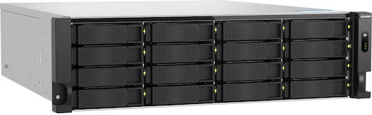 QNap TS-H1677AXU-RP-R7-32G NAS Rack με 16 θέσεις για HDD/M.2/SSD και 2 θύρες Ethernet