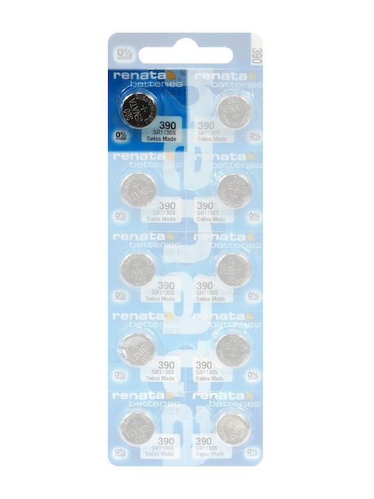 Renata 390 Μπαταρίες Silver Oxide Ρολογιών SR54 1.55V 10τμχ