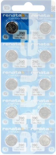 Renata 390 Baterii Oxid de argint pentru ceasuri SR54 1.55V 10buc