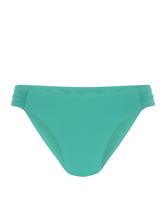 Rio Scallop Bikini Slip Τιρκουάζ