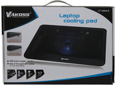 Vakoss Cooling Pad για Laptop έως 17" με 1 Ανεμιστήρα και Φωτισμό (LF-1854LK)