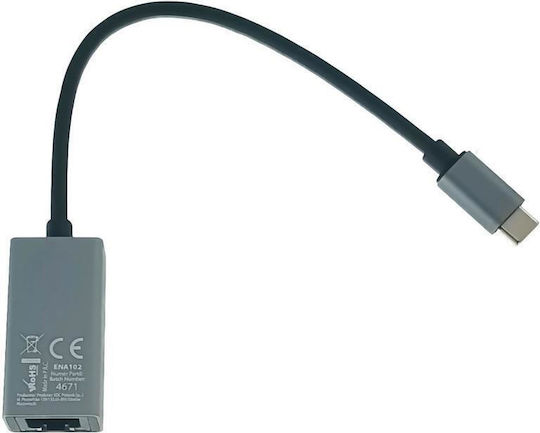 Esperanza ENA102 USB-C Network Adapter with Wired Gigabit Ethernet Connection