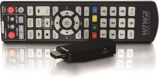 WIWA H.265 DVB-T/T2 Ψηφιακός Δέκτης Mpeg-4 HD (720p) με Λειτουργία PVR (Εγγραφή σε USB) Σύνδεση HDMI