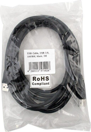 LogiLink USB 3.0 Cable USB-A male - USB-B male 1m (CU0023)