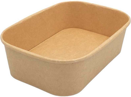 Kraft Lebensmittelbehälter Parallelogramm 650ml 50Stück