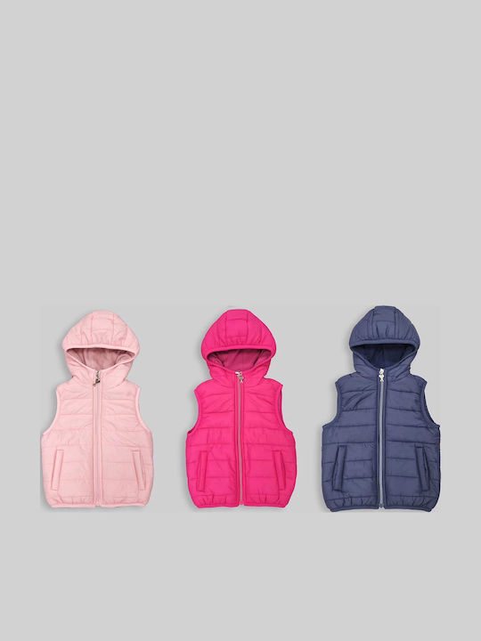Kinderjacken & Winterjacken Kinder Mäntel & Jacken Gesteppt Ärmellos Fuchsie