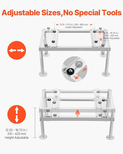 Vevor Mini Split Adjustable Floor Base Load 9000-24000 Btu 200kg