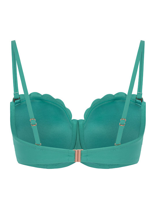 Strapless Bikini Top Πράσινο