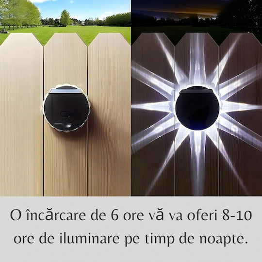 Lampa Montat pe perete Lampă Solară 2W 1400lm cu Senzor de Mișcare IP65