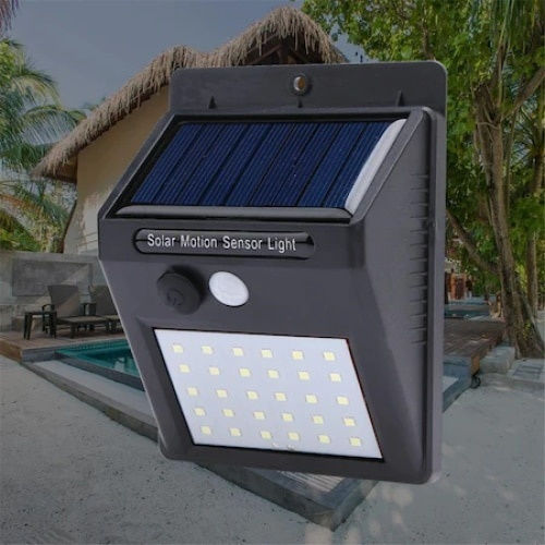 Set 2 Lămpi Solare 0.55W cu Senzor de Mișcare IP65 12.4bucx9.5bucx4.7buccm