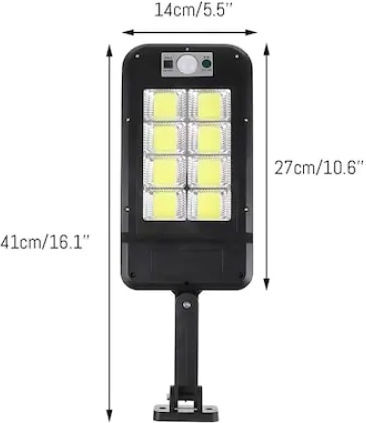 Set of 5 Solar Lights with Motion Sensor and Remote Control IP65
