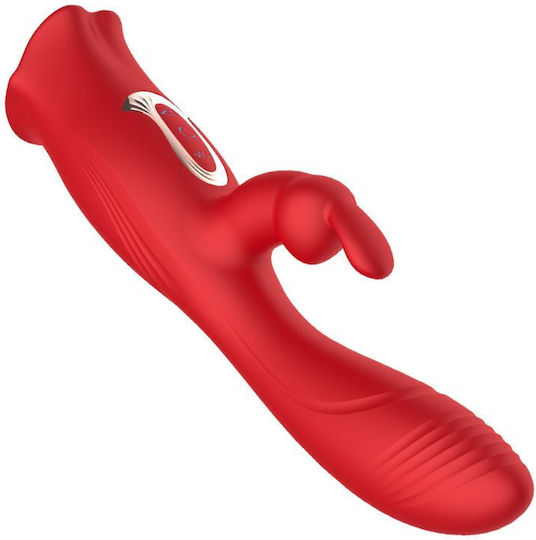 Kinksters 3-in-1 Pleasure Vibrator Kaninchen Rot