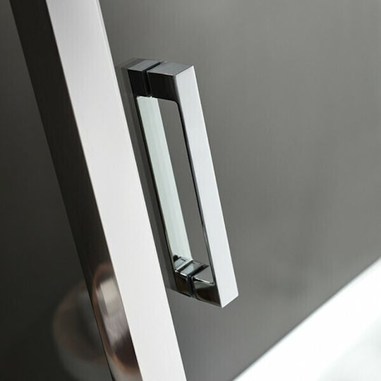 Axis Slider 1+1 Slx 110c-100+1xx3 111-114x185cm Sauberes Glas Duschabtrennung 1 Festes & 1 Schiebefenster