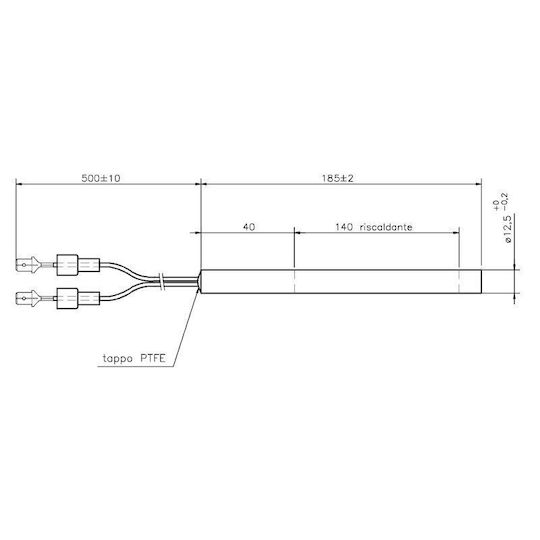 Отоплителна Устойчивост За Пелетна Печка La Nordica Дължина 185mm 400w