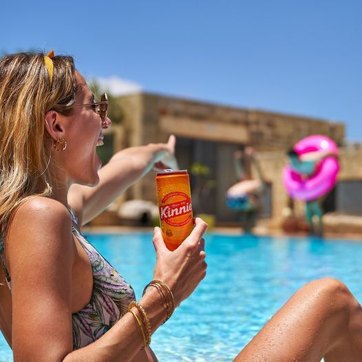 24x Kinnie Maltese Bitter Orange Soft Drink 330ml