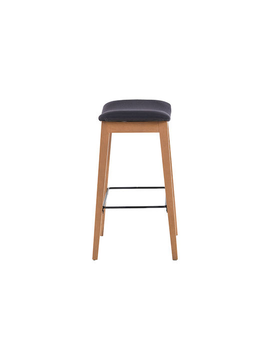 Bar Stool Anna Fabric Wooden Base 39x33xh.69cm Casa Vogue