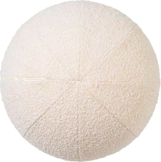 Decorative Cushion Palla L Bouclé Beige Fabric Ø 37 Cm Eichholtz Decorative Cushion Palla L Bouclé Beige Fabric Ø 37 Cm Eichholtz