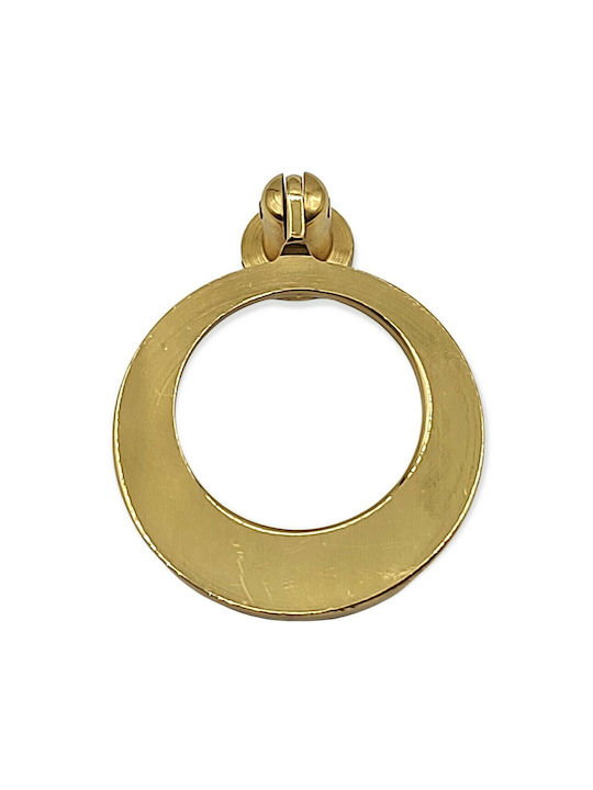 Handmade Brass Furniture Knob Omp Porro 10612-oro1 Gold Matte Diameter 45