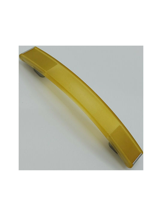 Italienischer Möbelgriff Eureka 0738-096-kit1 Gelbe Maße 9,6cm