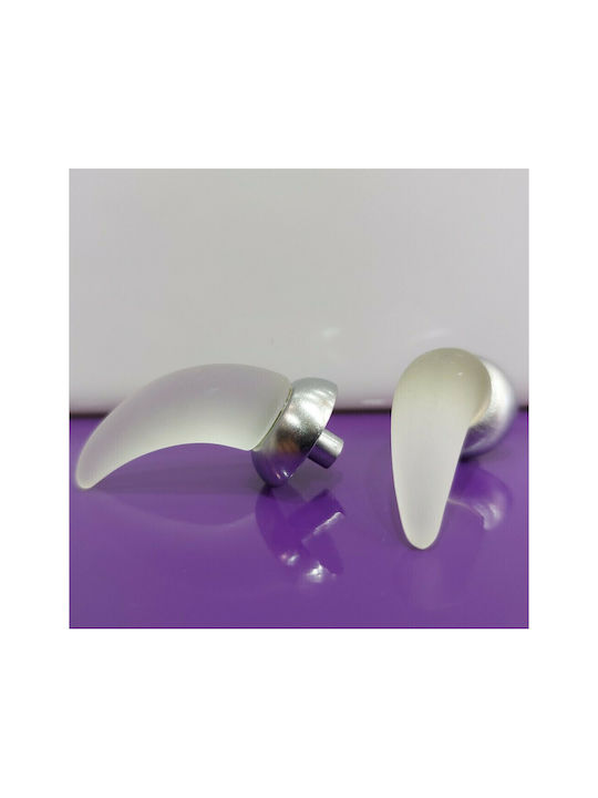 Italienischer Möbelgriff Steel-nova 7006-10c1 Murano Kristall Maße 20×20×35 Mm