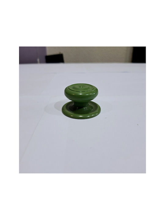 Italian Furniture Knob Eureka 11054-000-pla1 Green Plastic Diameter 30