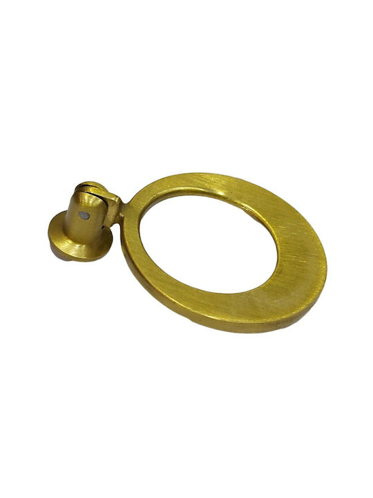 Handmade Brass Furniture Knob Omp Porro 10612-oro1 Gold Matte Diameter 45