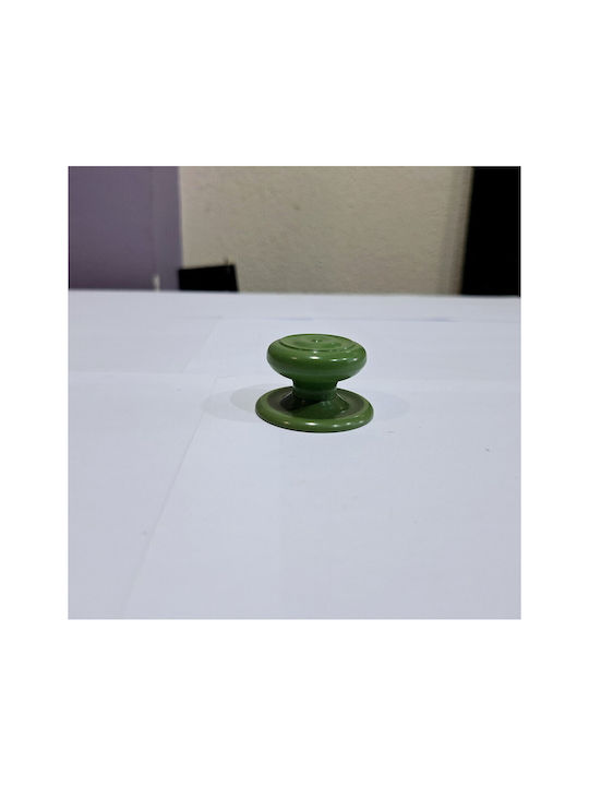 Italian Furniture Knob Eureka 11054-000-pla1 Green Plastic Diameter 30